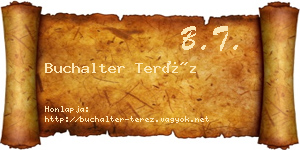 Buchalter Teréz névjegykártya